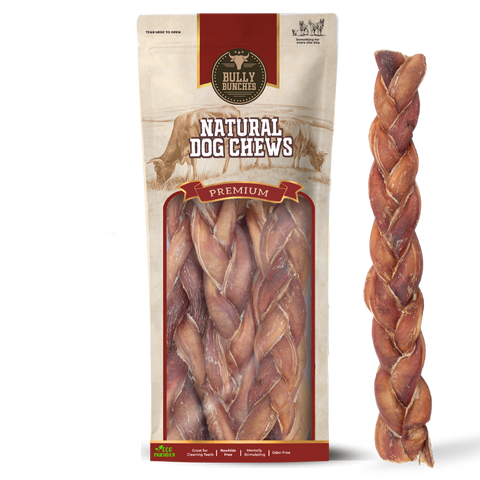 12 Inch Jumbo Braided Bully Stick