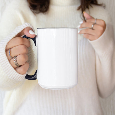 Custom Photo Mug 15oz — Personalized Coffee Mug, Your Design Mug, Custom Gift with Photo or Text, Made in Canada