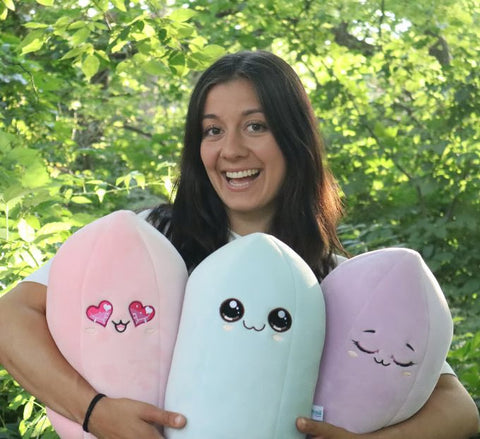 Crystal Plushie 💗 Plushies shaped like crystals 💜 powered by crystals