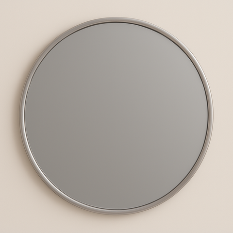 Ondelle Round Bathroom Mirror — Slim Metal Frame, 24″ & 32″