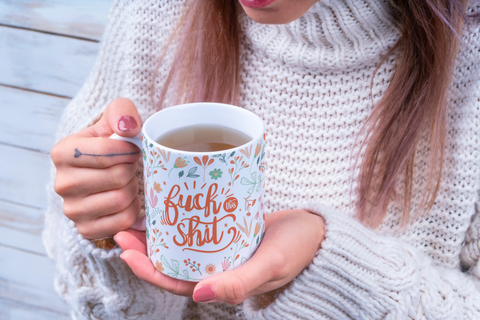 "Fuck This Shit | Floral" Mug — Funny Sarcastic Floral Coffee Mug