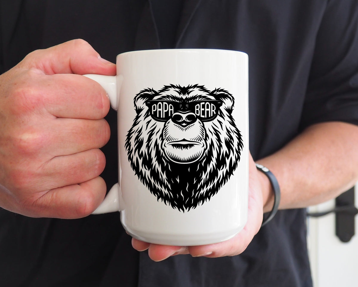 Papa Bear Mug — Funny Coffee Mug for Dads