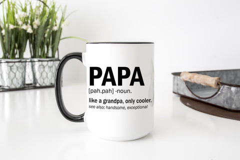 Papa - Dictionary Mug — Funny Father’s Day Mug for Dads