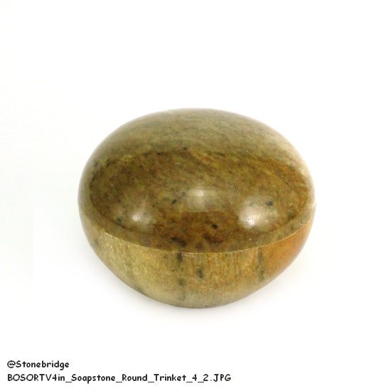 Soapstone Trinket Box - 4" Wide